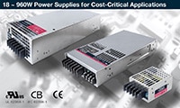 TRACO Power's TXLN Family 18 W to 960 W Power Supplies for Cost-Critical Applications Image of TRACO Power's TXLN Family 18 W to 960 W Power Supplies for Cost-Critical Applications