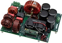Transphorm's 4 kW Bridge-Less Totem-Pole PFC Evaluation Board Image de la carte d'évaluation PFC Totem-Pole sans pont 4 kW de Transphorm