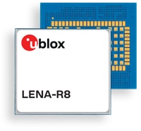u-blox's LENA-R8 Series LTE Cat 1bis Modules Image of u-blox's LENA-R8 Series LTE Cat 1bis Modules