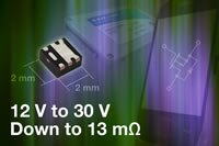 Vishay/Siliconix's -12 V, -20 V, and -30 V Gen III P-Channel MOSFETs Image of Vishay/Siliconix's -12 V, -20 V, and -30 V Gen III P-Channel MOSFETs