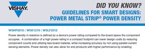 Power Metal Strip Density Smart Design Guidelines for Power Metal Strip Design