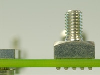 Würth Elektronik Press Fit Power Elements Image of Wurth Electronics' Press Fit REDCUBE Terminals