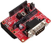 Wurth Electronics' Serial Bridge FeatherWing Development Board Immagine della scheda di sviluppo FeatherWing a ponte seriale di Wurth Electronics