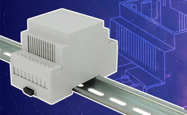 CamdenBoss' CNMB Modular DIN Rail Enclosure Image of CamdenBoss' CNMB Modular DIN Rail Enclosure