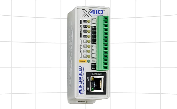 Control By Web's X-410 Web-Enabled Programmable Controller Image of Control By Web's X-410 Web-Enabled Programmable Controller