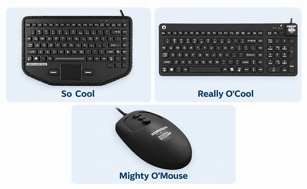 Man & Machine's Oil-Resistant Silicone Keyboards and Mouse Image of Man & Machine's Oil-Resistant Silicone Keyboards and Mouse
