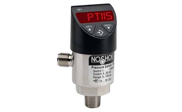 NOSHOK PTI15-100psig-1-6-2-25-IOL Intelligent Pressure Transmitter/Switch - IO-Link Image of NOSHOK PTI15-100psig-1-6-2-25-IOL Intelligent Pressure Transmitter/Switch - IO-Link