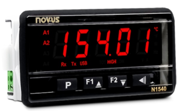 NOVUS Automation's N1540 Universal Process Indicator Image of NOVUS Automation's N1540 Universal Process Indicator