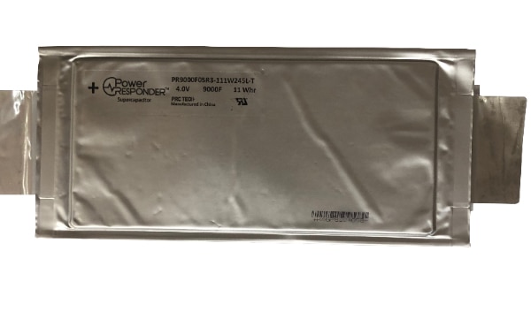 PRC Tech's 9000 Farad Cell PR9000F05R3-111W245L-T Image of PRC Tech's 9000 Farad Cell PR9000F05R3-111W245L-T