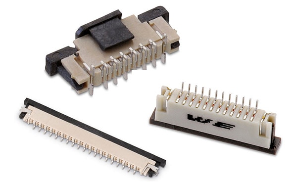 Wurth's WR-FPC Series ZIF and LIF Connectors Image of Wurth's WR-FPC Series ZIF and LIF Connectors