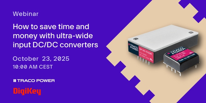 image of How to save time and money with ultra-wide input DC/DC converters webinar