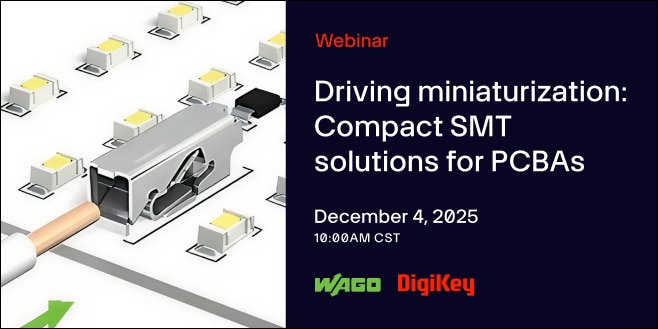 image of Driving miniaturization: Compact SMT solutions for PCBAs webinar