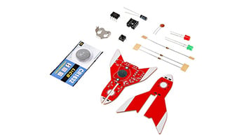MINI ROCKET SOLDERING KIT - RED image of MINI ROCKET SOLDERING KIT - RED