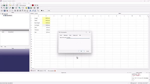 Intro to FreeCAD Part 3: Shape Binders, Expressions, and Spreadsheets Intro to FreeCAD Part 3: Shape Binders, Expressions, and Spreadsheets