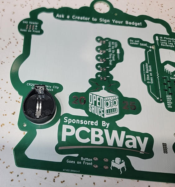 Assembling your 2025 Open Sauce Badge Assembling your 2025 Open Sauce Badge