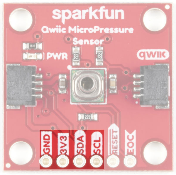 SparkFun Qwiic MicroPressure Hookup Guide Image of SparkFun Qwiic MicroPressure Hookup Guide