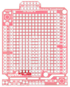 SparkFun Arduino ProtoShield Hookup Guide Image of SparkFun Arduino ProtoShield Hookup Guide