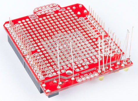 SparkFun Arduino ProtoShield Hookup Guide Image of SparkFun Arduino ProtoShield Hookup Guide