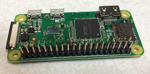 Solder the dual row header onto the PI Solder the dual row header onto the PI