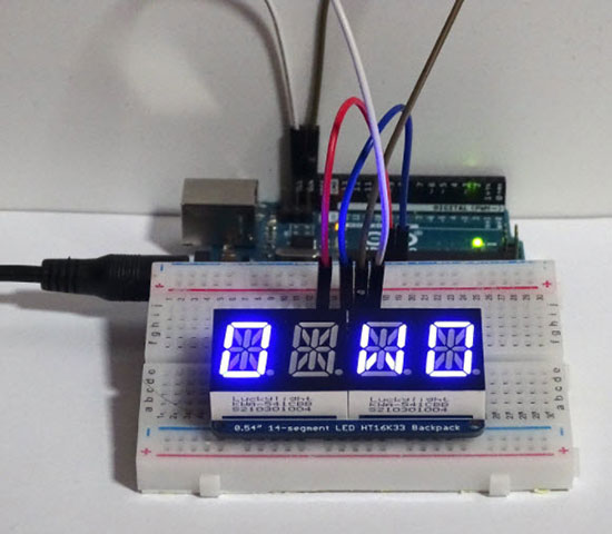 An Introduction to 14-Segment LED Displays with the HT16K33 Driver An Introduction to 14-Segment LED Displays with the HT16K33 Driver