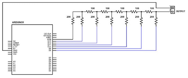 How To Build a Simple R-2R DAC Shield for the Arduino UNO How To Build a Simple R-2R DAC Shield for the Arduino UNO
