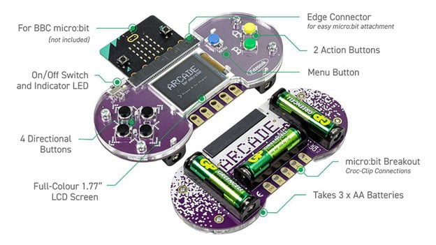 Kitronik Arcade for BBC micro:bit and MakeCode Arcade Image of Kitronik Arcade for BBC micro:bit and MakeCode Arcade