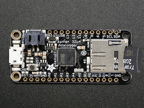 Datalogging made easy with the Adafruit Feather 32u4 Adalogger