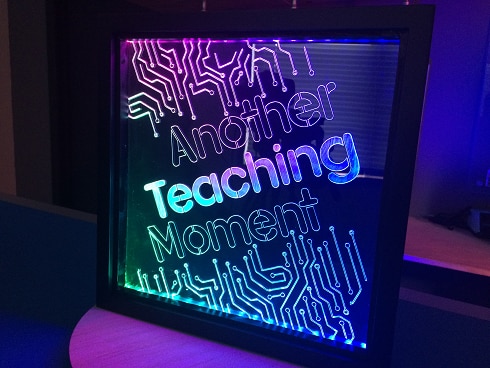 Another Teaching Moment Neopixel Intro Sign