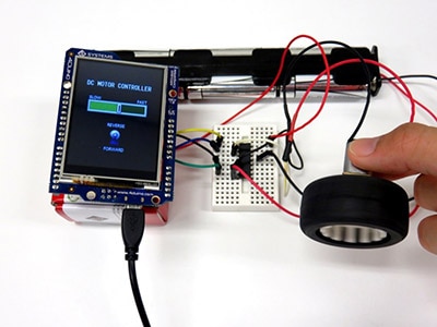 DC Motor featuring 4Duino-24