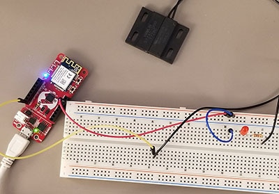 Door Alarm using Atmosphere IoT Studio