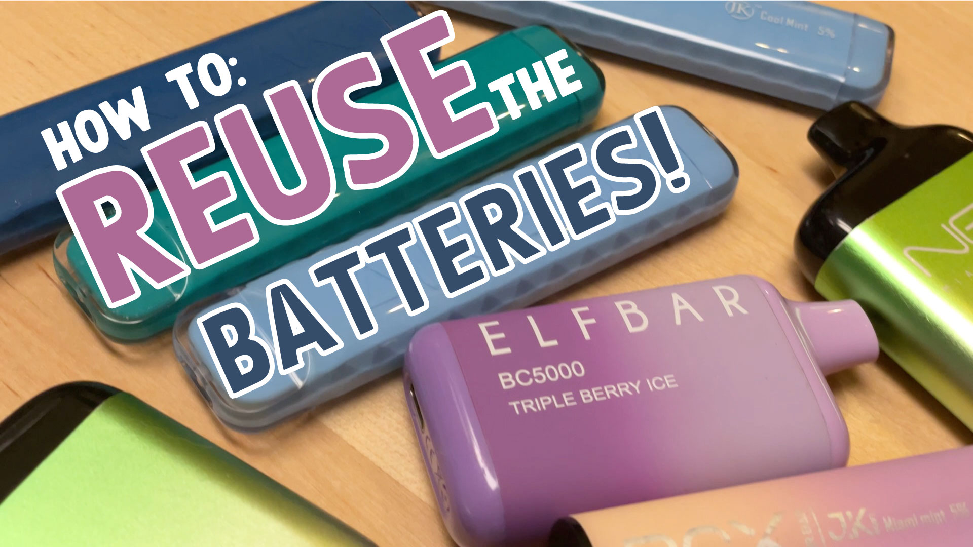 Reuse Disposable Vape Batteries
