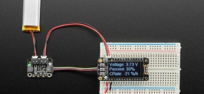 Adafruit MAX17048 LiPoly/LiIon Fuel Gauge and Battery Monitor