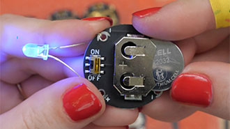 Creating Custom Coin Cell Battery Holders for LED Sewing Kits