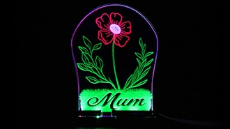 Edge Lit Flower with our Kitronik Tricolour LED Boards
