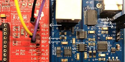 The MSP-EXP430G2ET can be used as an in-circuit programmer by connecting it to an exposed header.