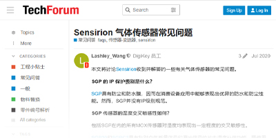 Image of Related Content Card: Sensirion Gas Sensors FAQ