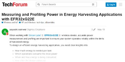 Image of Related Content Card: Measuring and Profiling Power in Energy Harvesting Applications with EFR32xG22E