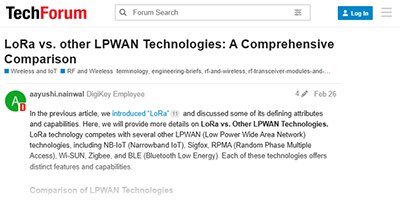 Image of LoRa vs. other LPWAN Technologies: A Comprehensive Comparison