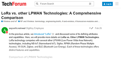 Image of LoRa vs. other LPWAN Technologies: A Comprehensive Comparison