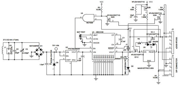 Image of Schematic of the CBC-EVAL-11 receiver board