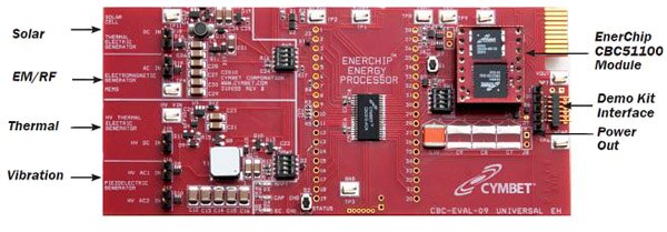 Image of The Energy Harvester Evaluation Kit has interfaces