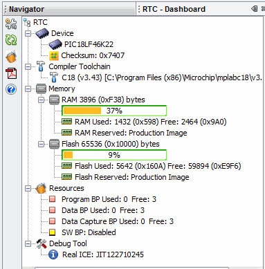 Image of MPLAB’s dashboard