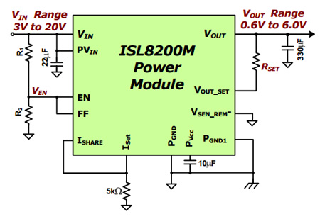 Intersil ISL8200M diagram