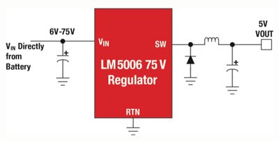 TI’s LM5006 high input voltage tolerance