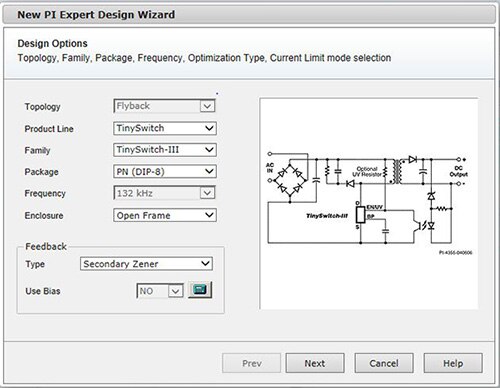 Image of PI Expert design wizard template