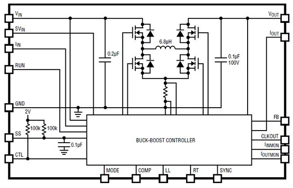 Diagram of Linear Technology μModule regulator LTM8056