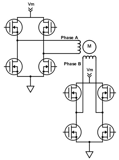 Image of DigiKey Scheme-It two-phase bipolar winding