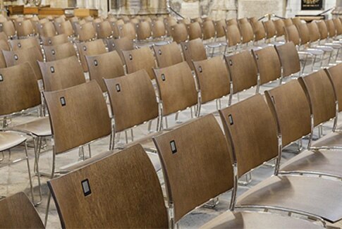 Image of Casala’s smart seating in Westminster Abbey