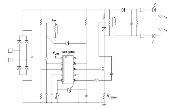 Diagram of NCL30186 from ON Semiconductor