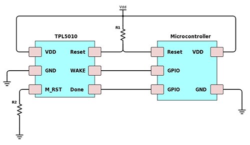 Diagram of example external watchdog circuit 